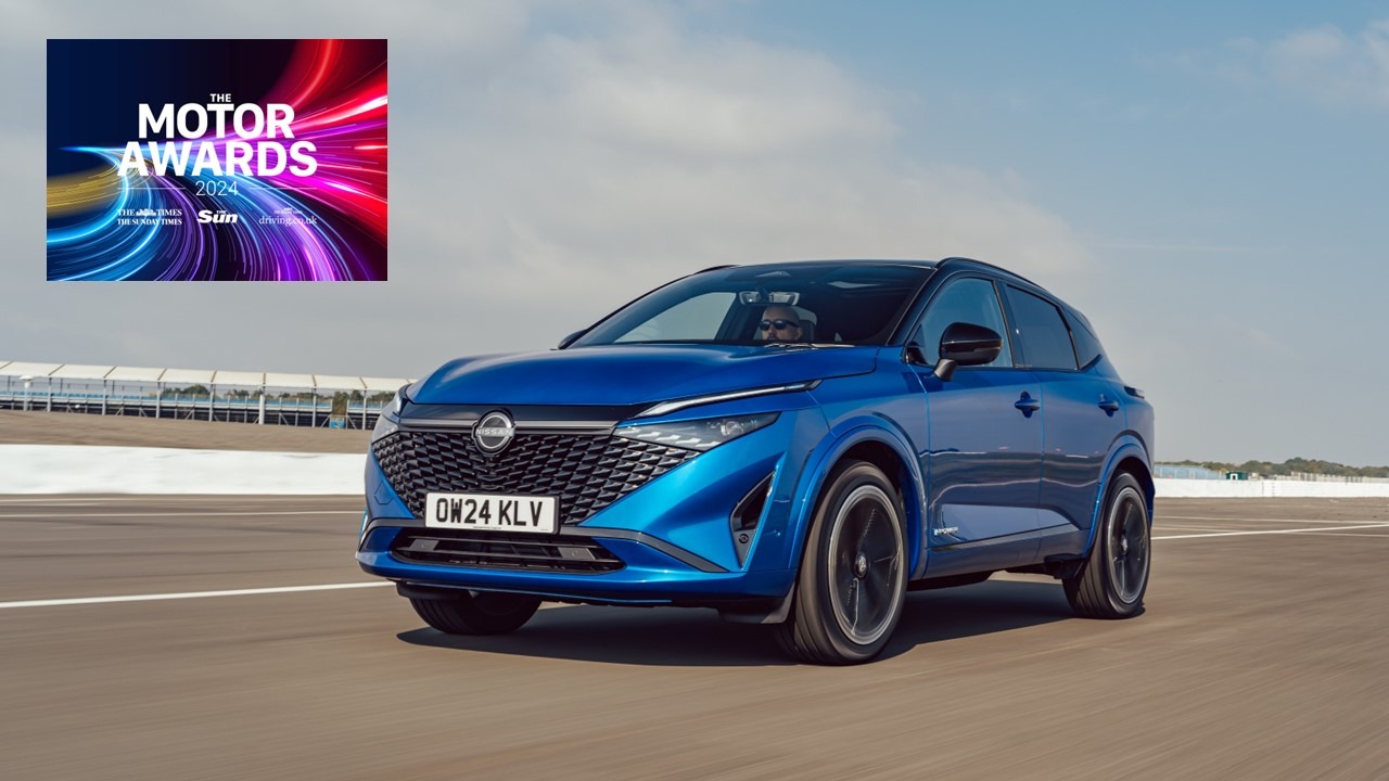 Nissan Qashqai with e-POWER wins ‘Best  Powertrain’ accolade at News UK Awards